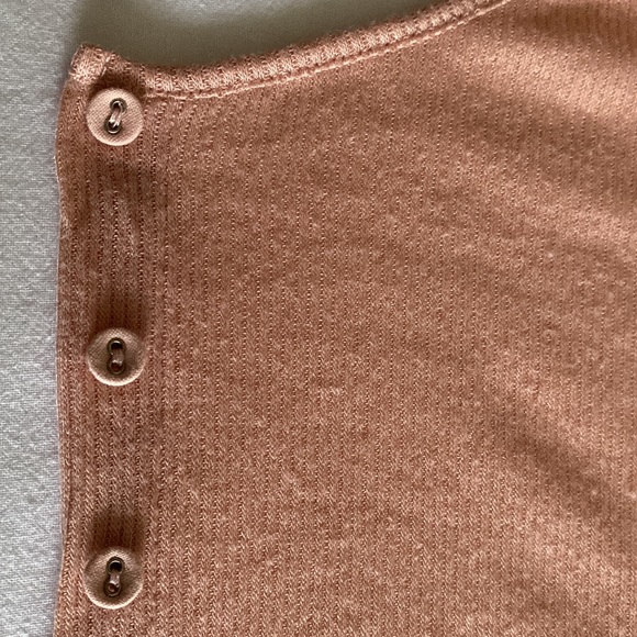 Free People Intimately ribbed lightweight cardigan sweet peach - Picture 4 of 11